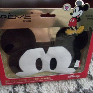 The Crème Shop Mickey Mouse 3D Plushie Sleep Mask New